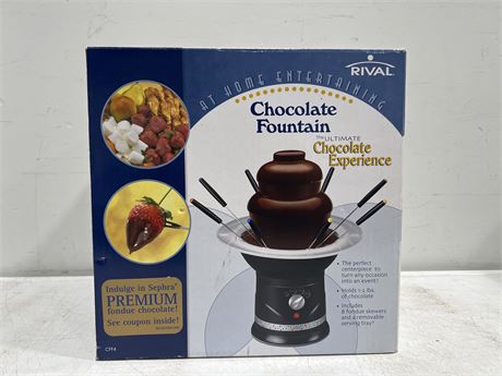 NEW OPEN BOX RIVAL CHOCOLATE FOUNTAIN