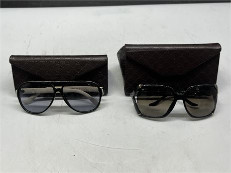2 PAIRS OF GUCCI SUNGLASSES