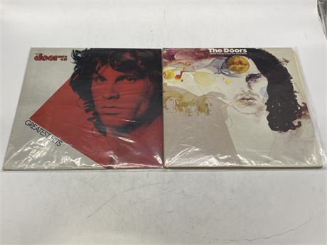 2 THE DOORS RECORDS - VG+