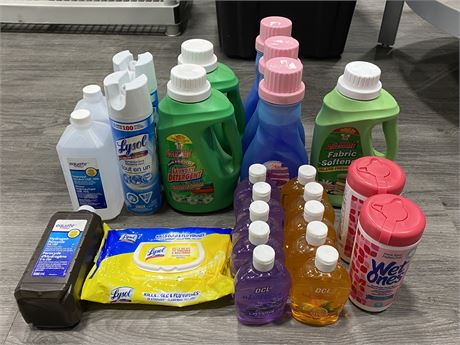 LOT OF NEW CLEANING / LAUNDRY SUPPLIES