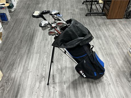 GOLF BAG FULL OF MISC RIGHT HANDED CLUBS