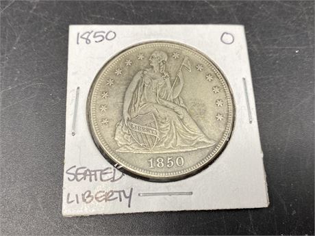 1850 USA SILVER DOLLAR