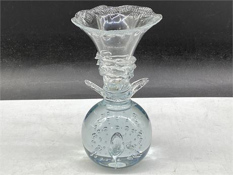 UNUSUAL VICTORIAN PAPERWEIGHT VASE 1890’S (6.5” TALL)