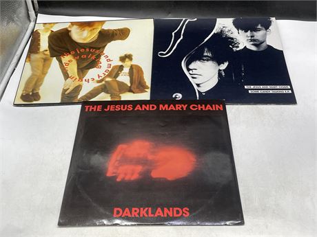 3 JESUS AND THE MARY CHAIN RECORDS - EXCELLENT (E)