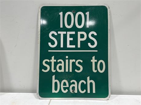 1001 STEPS METAL SIGN (18”x24”)