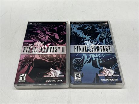 2 FINAL FANTASY PSP GAMES - EXCELLENT CONDITION W/INSTRUCTIONS