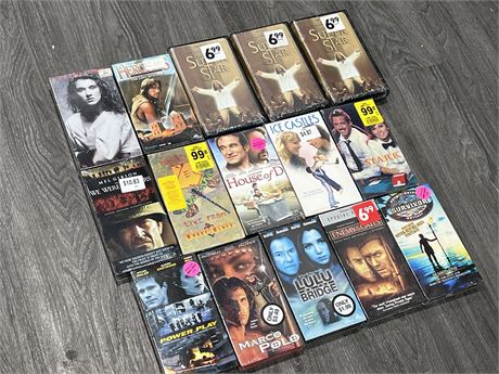 15 SEALED VHS TAPES