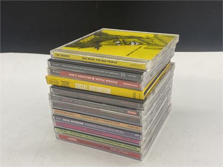12 PUNK ROCK CDS - EXCELLENT COND.