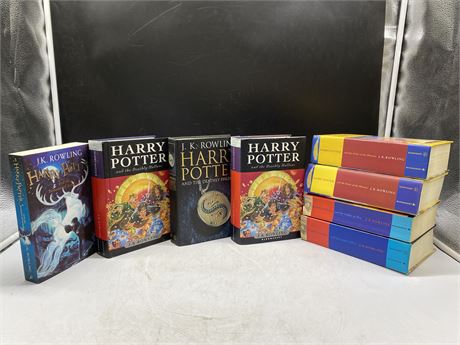 8 HARRY POTTER BOOKS 3-1ST EDITION