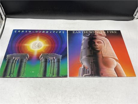 2 EARTH WIND & FIRE RECORDS - VG (SLIGHTLY SCRATCHED)