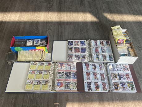 LARGE LOT OF HOCKEY CARDS & SOME SUPPLIES - NO SHIPPING