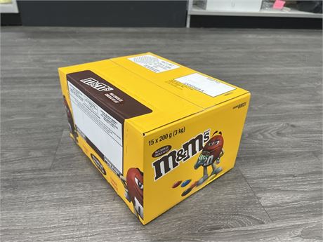 BULK BOX OF NEW M&M’s - 15 BAGS PER BOX - 200GRAMS PER BAG