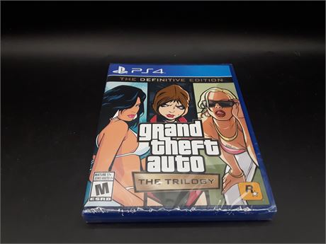 SEALED - GRAND THEFT AUTO TRILOGY - PS4