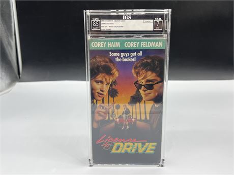 IGS GRADE 8.5 SEALED VHS - LICENSE TO DRIVE