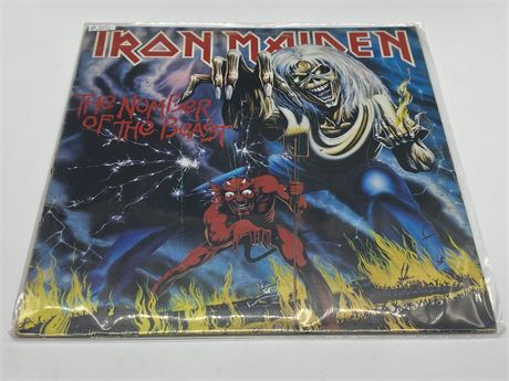 IRON MAIDEN - THE NUMBER OF THE BEAST - VG (slightly scratched)