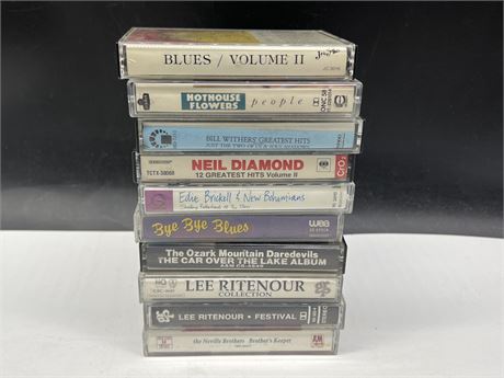10 ASSORTED CASSETTES