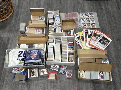 LARGE LOT OF SPORTS CARDS AND MEMORABILIA- ASSORTED YEARS AND SPORTS