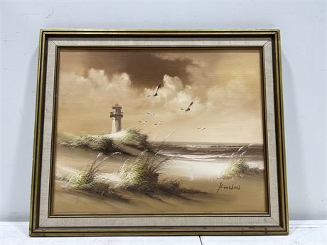 ORIGINAL SIGNED OIL ON CANVAS PAINTING - 23”x19”