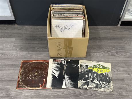 BOX OF EXCELLENT TITLE RECORDS - MOSTLY SCRATCHED
