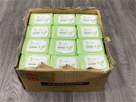 36 NEW PACKS OF MOISTURIZING/CLEANSING FACIAL WIPES