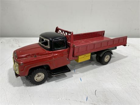 1940s TIN PLATE FRICTION TOY TRUCK (11”)