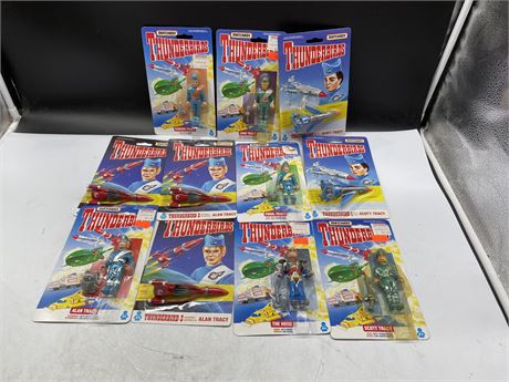 11 IN PACKAGE MATCHBOX THUNDERBIRDS VEHICLES & FIGURES