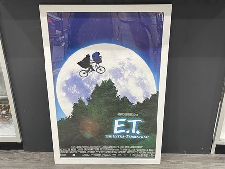 E.T FRAMED MOVIE POSTER (26”X38”)