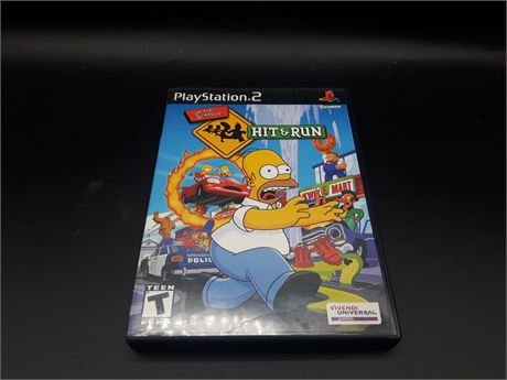 SIMPSONS HIT & RUN (BLACK LABEL) - VERY GOOD CONDITION - PS2