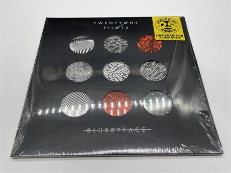 SEALED TWENTY ONE PILOTS BLURRY FACE LIMITED EDITION SILVER VINYL