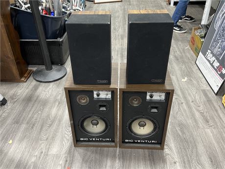 2 SETS OF SPEAKERS - UNTESTED / AS IS
