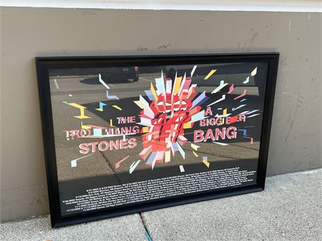 2004 ROLLING STONES POSTER IN FRAME - 22”x36”