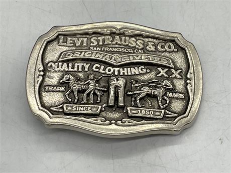 LEVI STRAUSS & CO TWO HORSE BRAND LIMITED EDITION BELT BUCKLE