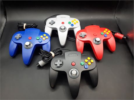 COLLECTION OF N64 CONTROLLERS