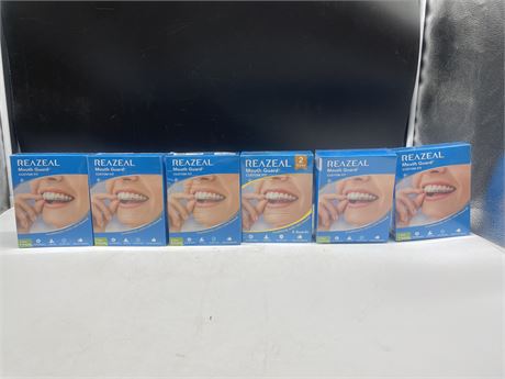 6 SEALED BOXES OF REAZEAL MOUTH GUARDS