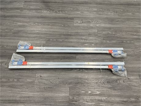 2 NEW PAIRS OF ALUMINUM SLIDE CLAMPS 54” LONG