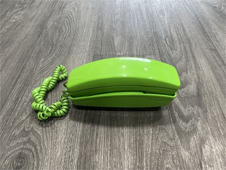 MID CENTURY BRIGHT GREEN TELEPHONE