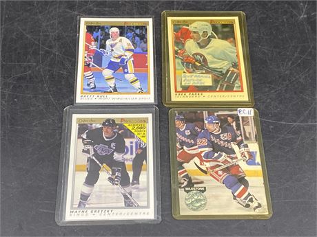 (4) 1990s NHL CARDS INCLUDING GREG PARKS/SCOTT ARNIEL ERROR CARD