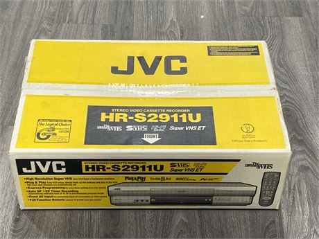 NOS JVC VINTAGE VCR HR-S2911U