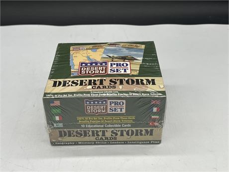SEALED PRO SET DESERT STORM WAX BOX