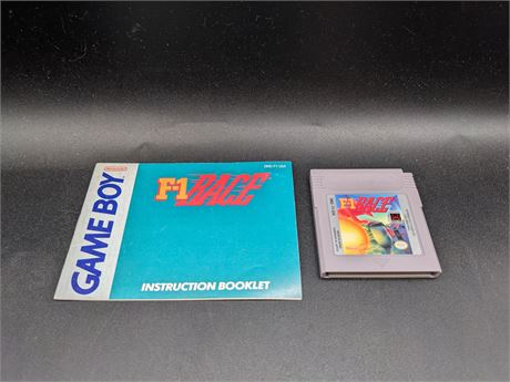 F-1 RACE - WITH MANUAL - EXCELLENT CONDITION - GAMEBOY