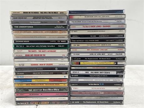 OVER 40 NEW WAVE PUNK CDS - EXCELLENT TO NM