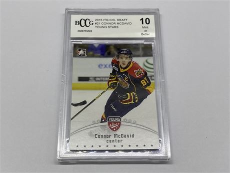 BCCG 10 CONNOR MCDAVID ROOKIE 2015 YOUNG STARS CARD