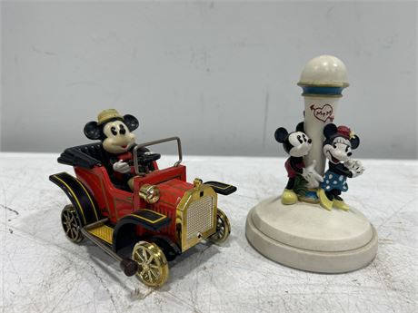 2 VINTAGE MICKEY MOUSE COLLECTIBLES - 5”