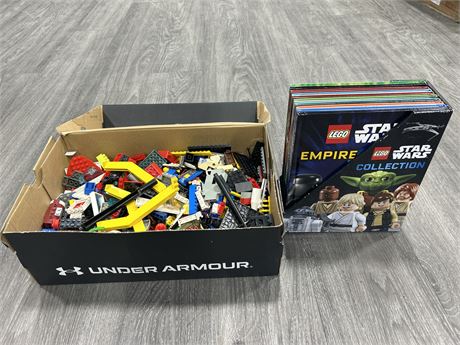 LOT OF ASSORTED LEGO & LEGO STAR WASS BOOK SET
