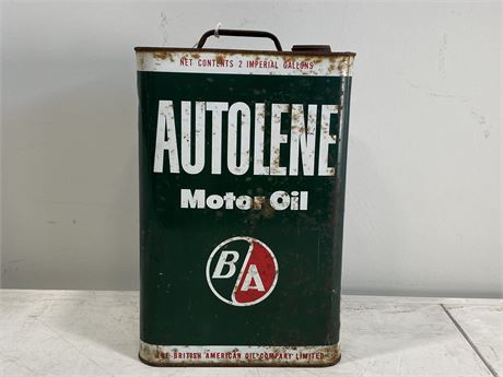 VINTAGE LARGE B/A GAS CAN (8.5”X13”)