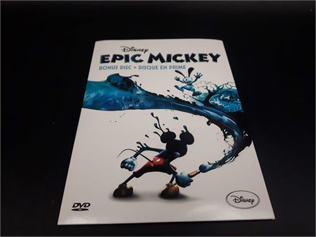 EPIC MICKEY BONUS DISC - VERY GOOD CONDITION - WII