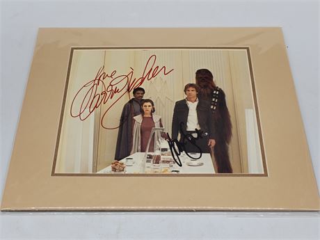 RARE! DUAL SIGNED STAR WARS PHOTO: CARRIE FISHER & HARRISON FORD