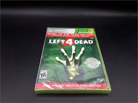 SEALED - LEFT 4 DEAD GAME OF THE YEAR EDITION - XBOX360