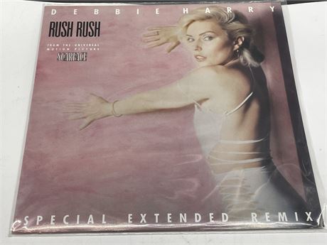DEBBIE HARRY - RUSH RUSH SPECIAL EXTENDED REMIX FROM SCARFACE - NEAR MINT (NM)