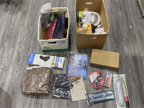 2 BOXES OF MISC NEW PRODUCTS
